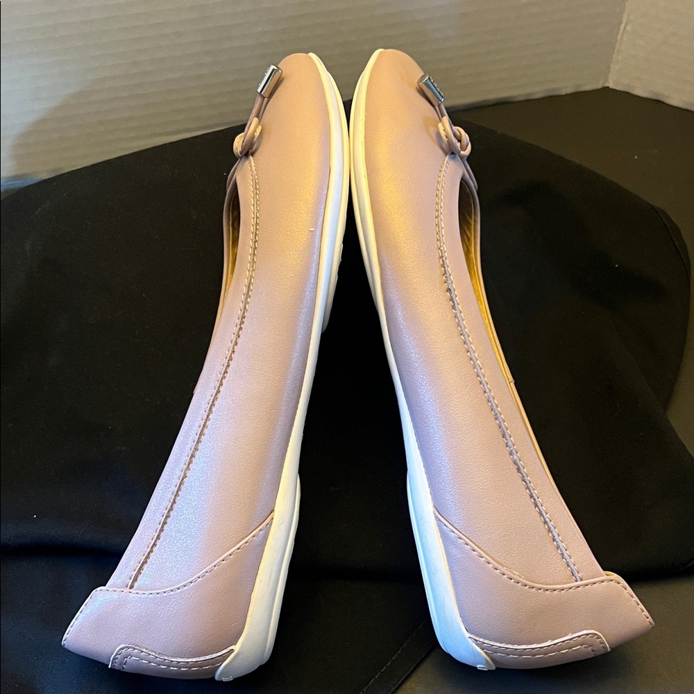 Sz 8 Geox D Charlene leather ballet flats in pink - Picture 7 of 12